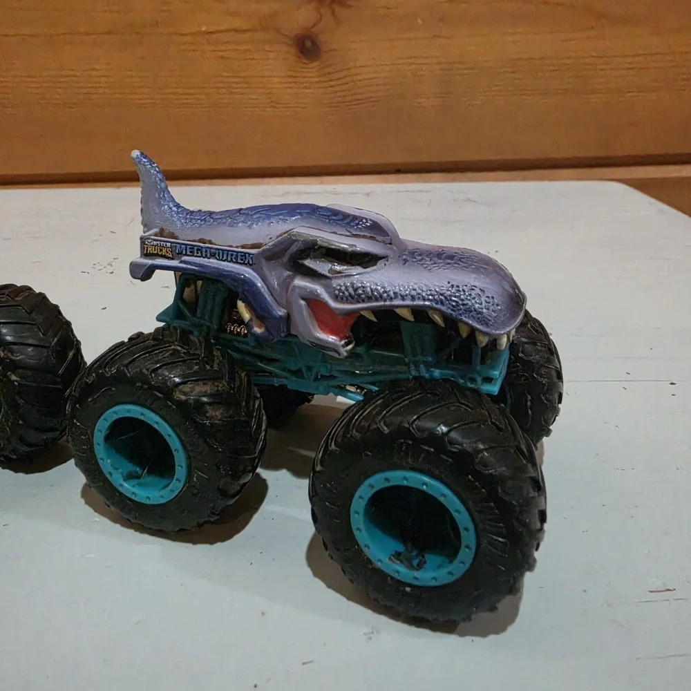 Lot of 2 Hot Wheels Monster Jam 1:64 Mega Wrex & Motosaurus
